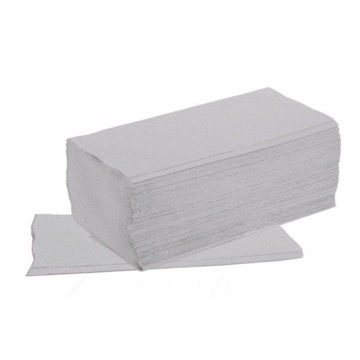 Pap.ručníky Z-Z šedé C 23x25cm - Papírová hygiena Papírové ručníky Z-Z 1 vrstvé